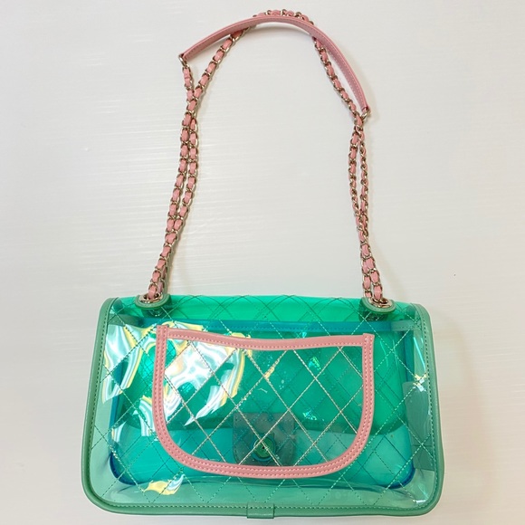 Toyboy Multi Colored Clear Plastic Purse - Picture 2 of 8